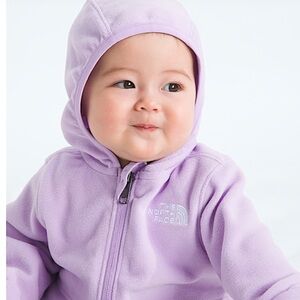 The North Face Kids Light Pink Fleece Hoodie (purple pic)